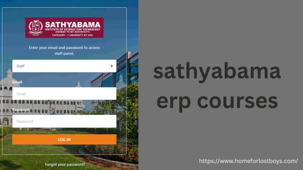 sathyabama erp courses
